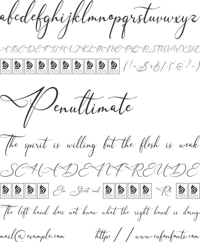 Balinesty font preview