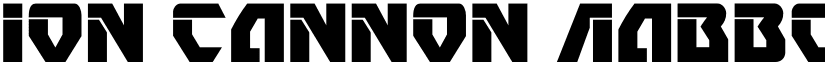 Ion Cannon font