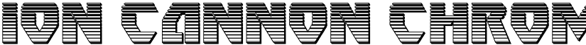 Ion Cannon Chrome font