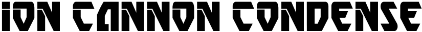 Ion Cannon Condensed font