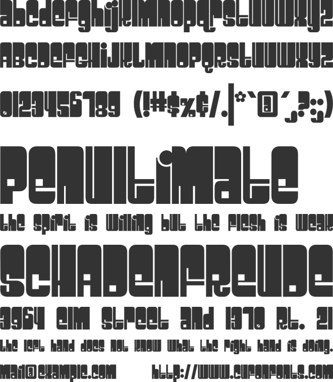 Space Beach font preview