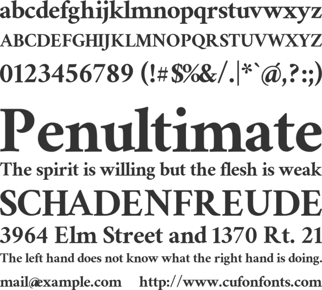 Ramaraja font preview