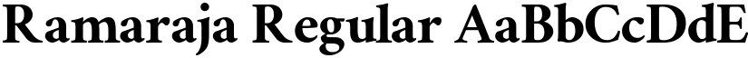 Ramaraja Regular font