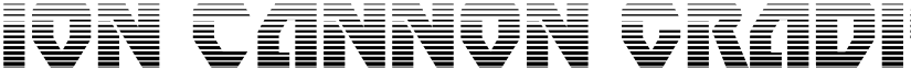 Ion Cannon Gradient font