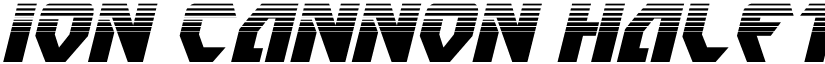 Ion Cannon Halftone Italic font