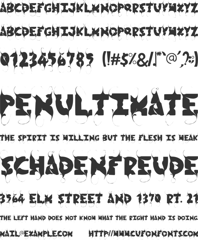 Novox Blackletter font preview