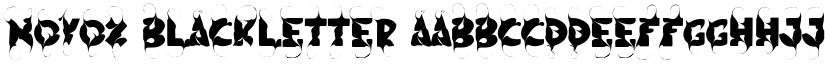 Novox Blackletter font