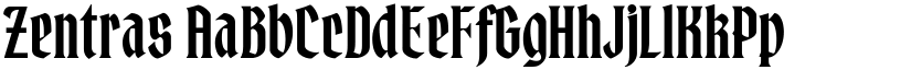 Zentras font