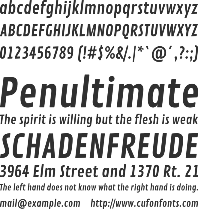 Contrail One font preview