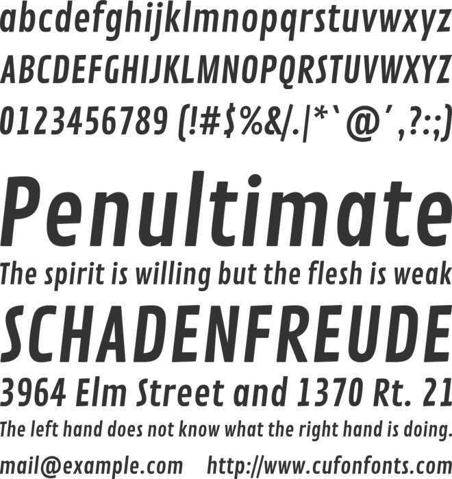 Contrail One font preview