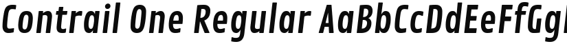 Contrail One font download