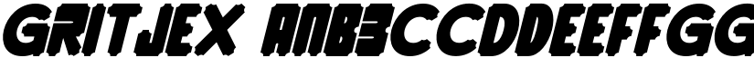 Gritjex font