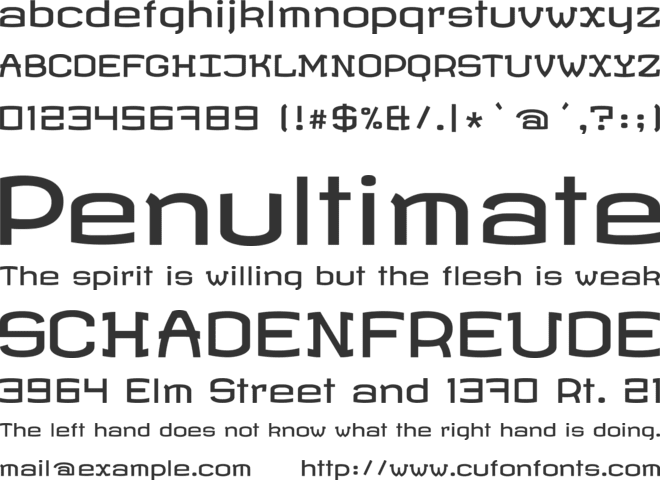 Revalia font preview