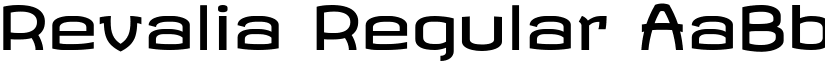 Revalia Regular font
