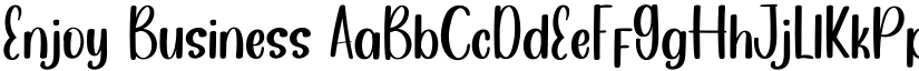 Enjoy Business font