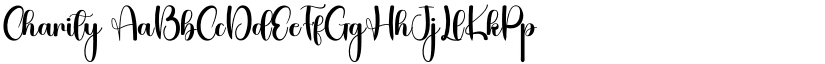 Charity font