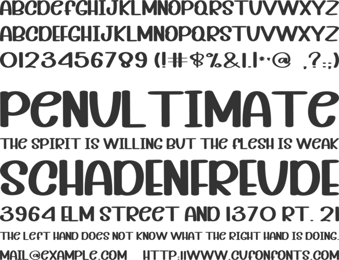 Believe font preview