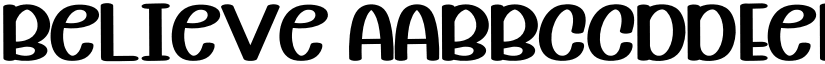 Believe font