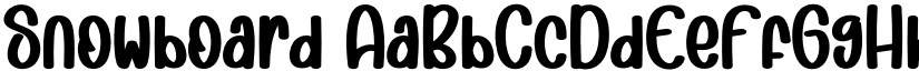Snowboard font