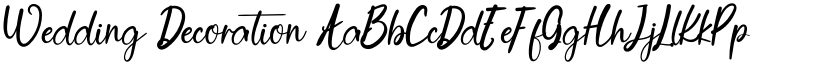 Wedding Decoration font