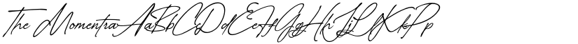 The Momentra font