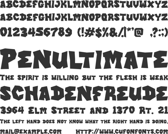 CHANKIZ font preview