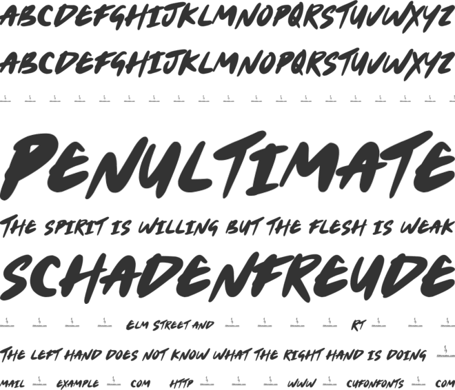 Hosanna font preview