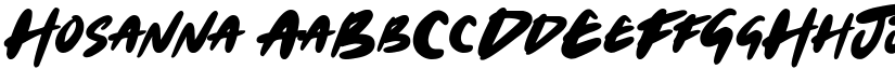 Hosanna font