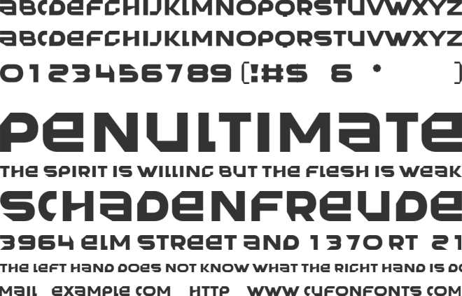 Title Ren  font preview