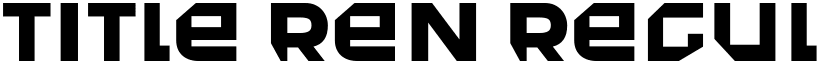 Title Ren Regular font