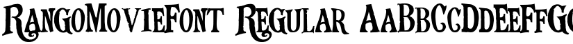 RangoMovieFont Regular font
