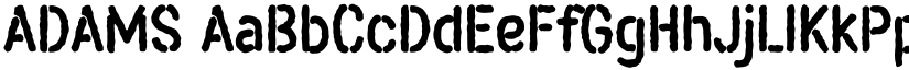 ADAMS font