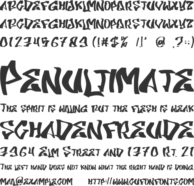 FANTANIO font preview