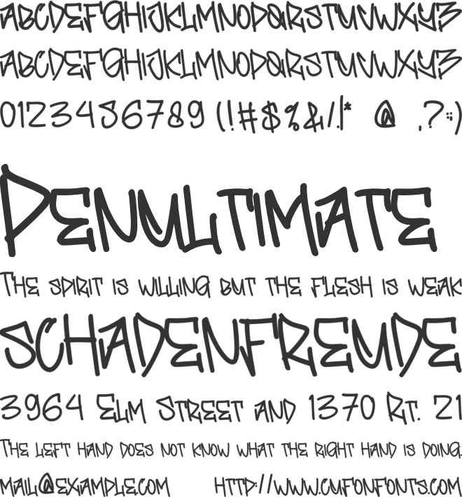 ERKOMA font preview