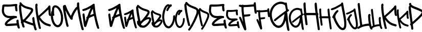 ERKOMA font