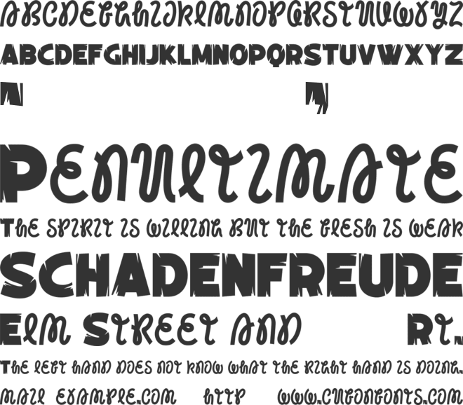 Jungle Roots font preview