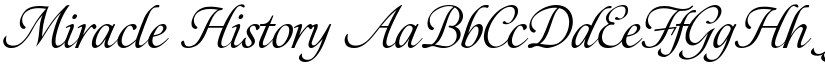 Miracle History font