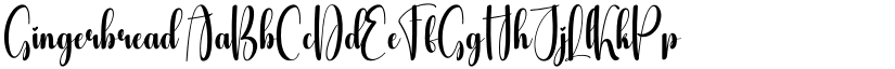 Gingerbread font