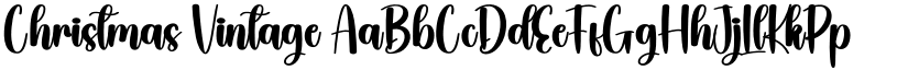 Christmas Vintage font