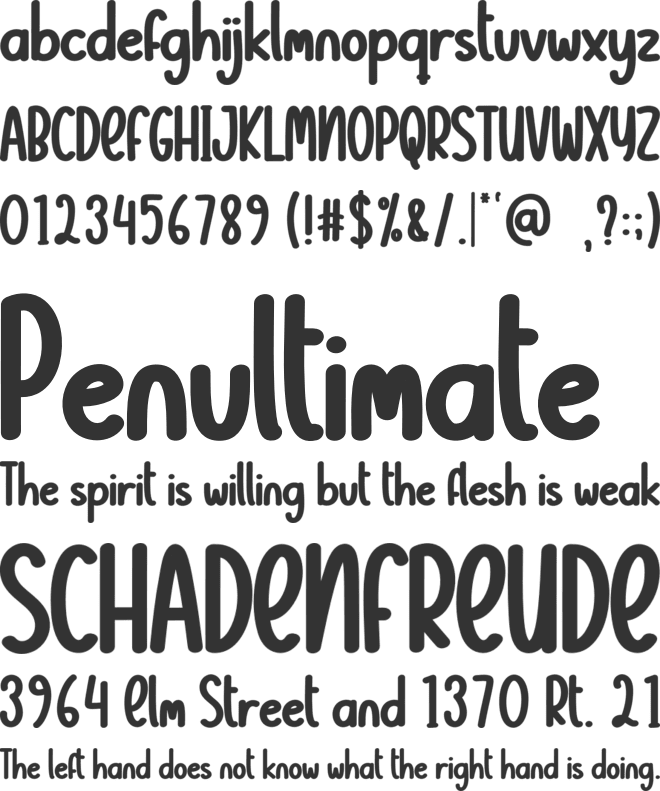 Christmas  Charity font preview