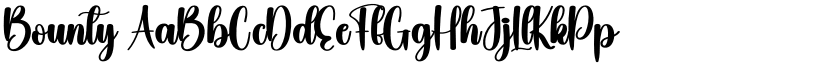 Bounty font