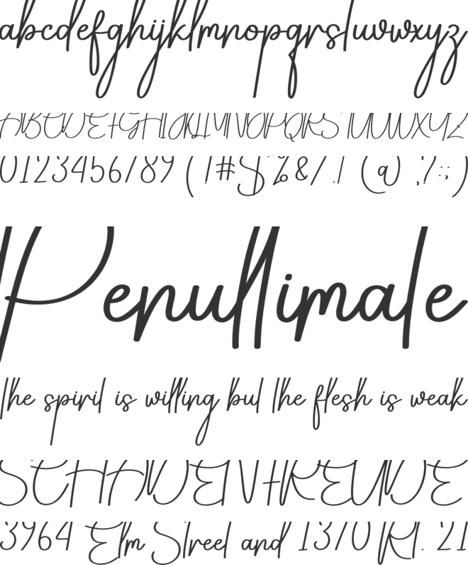 Motorcycle font preview