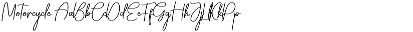 Motorcycle font