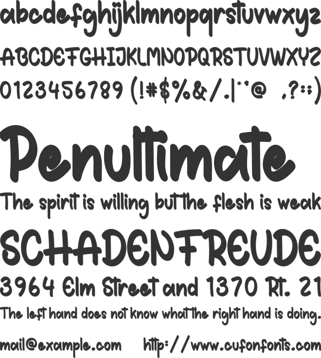 History Christmas font preview