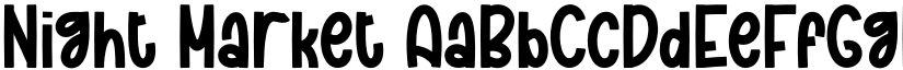 Night Market font