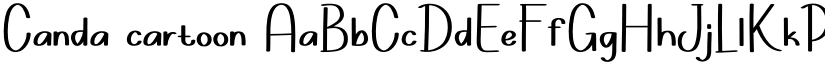 Canda cartoon font