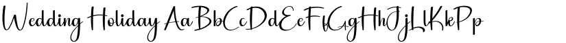 Wedding Holiday font