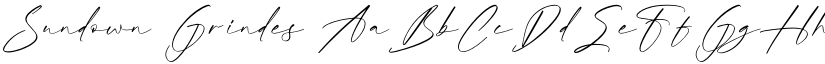 Sundown Grindes font