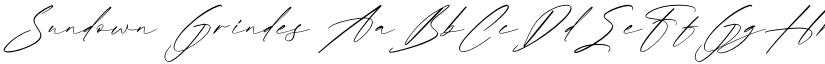 Sundown Grindes font