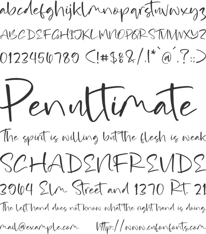 Santuary Portrait font preview
